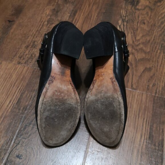 Rag & Bone Black Leather Chelsea Strappy Ankle Boots Size US 8.5/ EU 38.5 - Picture 7 of 8